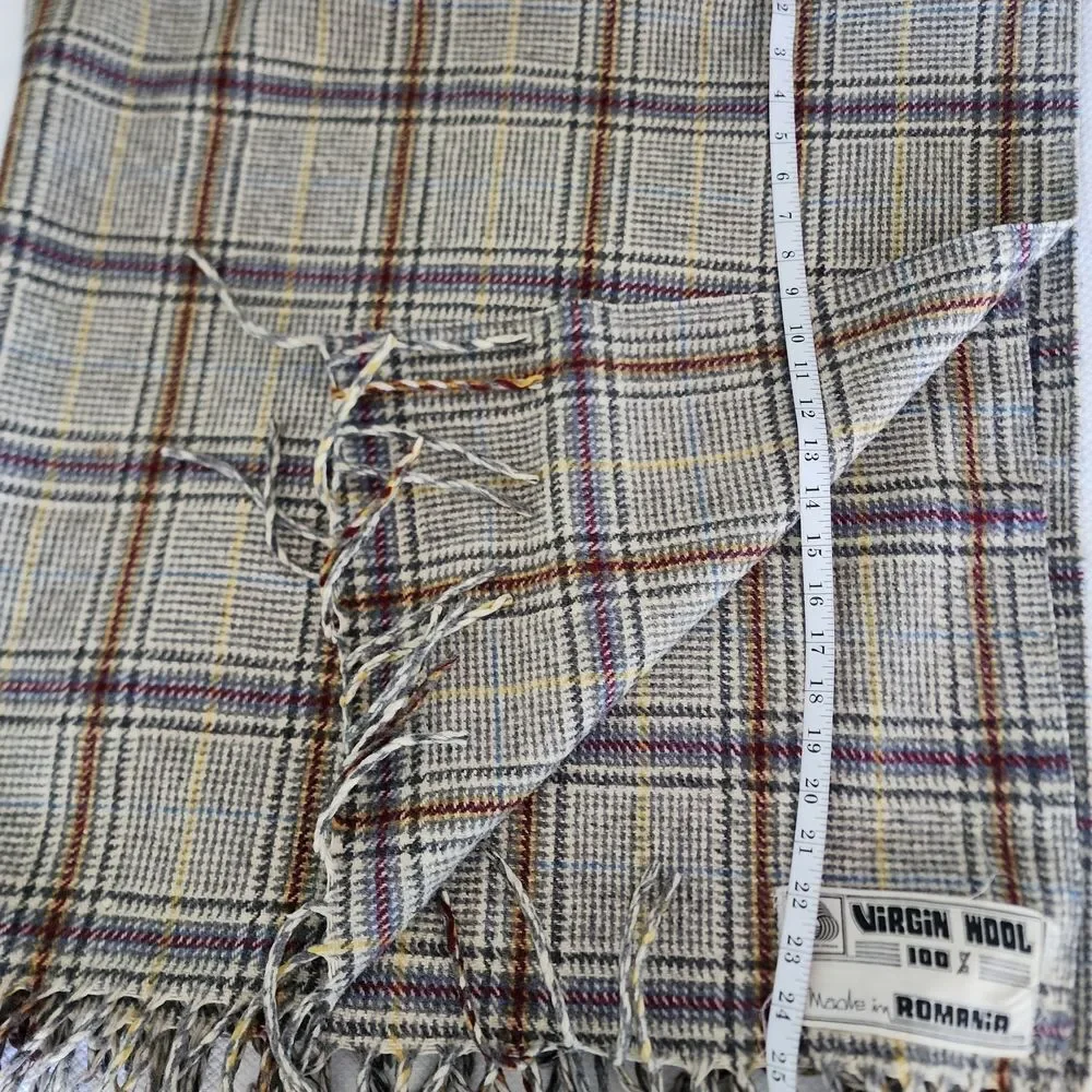 Plaid Throw Blanket - Gray, Red, Yellow